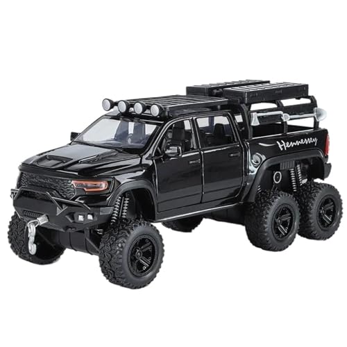 1:32 for TRX 6X6 1500 Tyrannosaurus Rex Pickup LKW Legierung Modell(Black) von RHUIMEI
