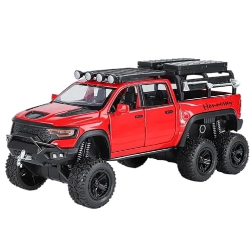 1:32 for TRX 6X6 1500 Tyrannosaurus Rex Pickup LKW Legierung Modell(Red) von RHUIMEI