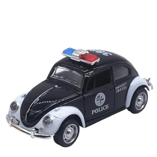 1:32 für Beetle Legierung Automotive Klassisches Modell aus Druckguss Metall mit Rückkehrkraftfunktion (Schwarz) von RHUIMEI