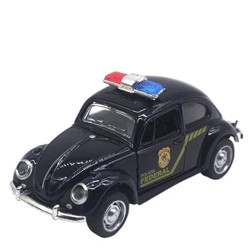 1:32 für Beetle Legierung Automotive Klassisches Modell aus Druckguss Metall mit Rückkehrkraftfunktion (Schwarz 1) von RHUIMEI