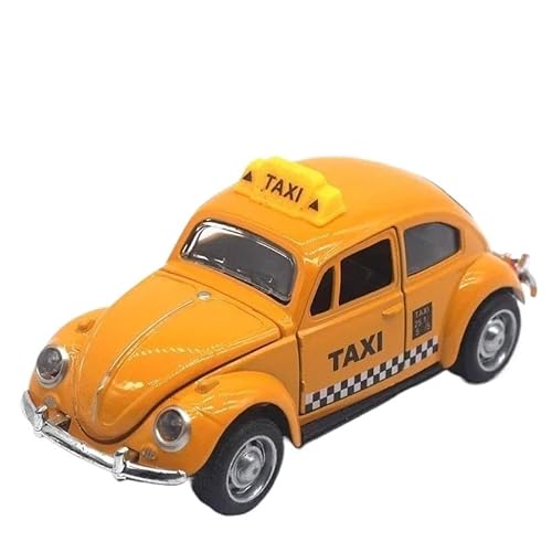 1:32 für Beetle Legierung Automotive Klassisches Modell aus Druckguss Metall mit Rückschlagkraftfunktion (Gelb) von RHUIMEI