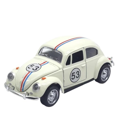 1:32 für Beetle Legierung Automotive Klassisches Modell aus Druckguss Metall mit Rückschlagkraftfunktion (Weiß) von RHUIMEI