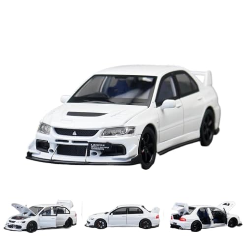 1:32 Für Lancer Evolution Racing Diecast Metall Spielzeugautomodell(White) von RHUIMEI