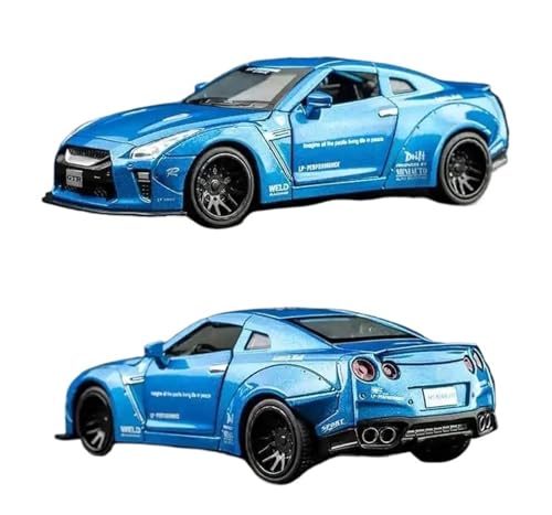 1:32 für das neue Rennwagen-Modell GTR aus Druckguss-Legierung (blau) von RHUIMEI