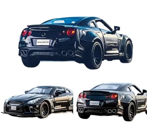 1:32 für das neue Rennwagen-Modell GTR aus Druckguss-Legierung (schwarz) von RHUIMEI