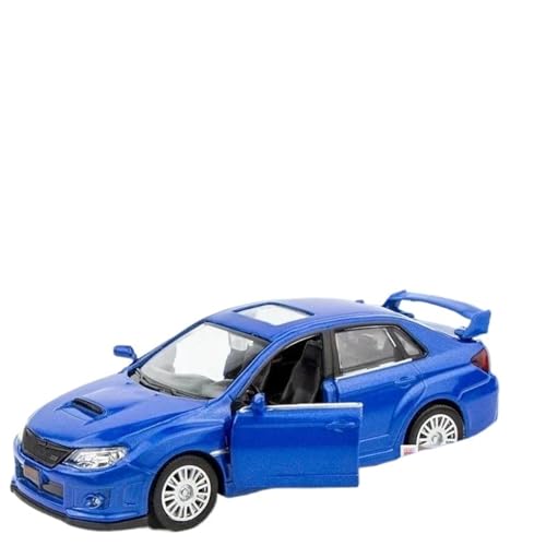 1:36 for Impreza WRX STI Legierung Racing Modell Druckguss Simulation Auto Modell Ornamente(Blue) von RHUIMEI