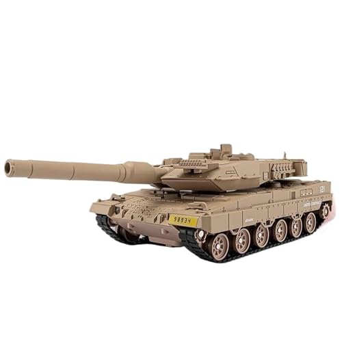 1:36 Für Leopard 2 Main Battle Off-Road Alloy Tank Spray Version Modell(Beige) von RHUIMEI