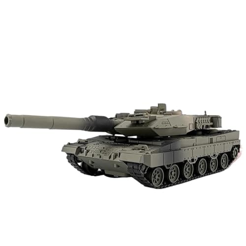1:36 Für Leopard 2 Main Battle Off-Road Alloy Tank Spray Version Modell(Green) von RHUIMEI