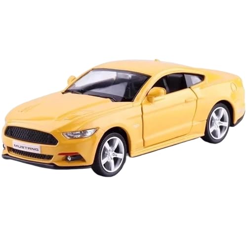 1:36 Für Mustang GT Alloy Diecast Sportwagenmodell(Yellow) von RHUIMEI