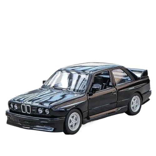 1:36 for M3 E30 1987 Legierung Druckguss Auto Modell Sammler Ornament(Black) von RHUIMEI