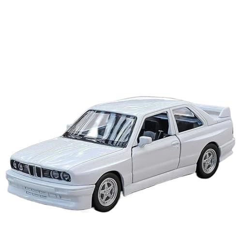 1:36 for M3 E30 1987 Legierung Druckguss Auto Modell Sammler Ornament(White) von RHUIMEI