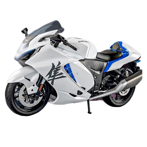 1:9 Falcon Motorrad Modell Simulation Legierung Motorrad Junge Spielzeug Handstück Geschenk Exquisite(White) von RHUIMEI