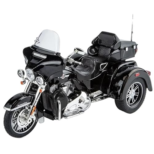 1:9 Für Davidson TRI Glide Dreirad Alu-Druckgussmodell(Black) von RHUIMEI