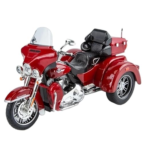 1:9 Für Davidson TRI Glide Dreirad Alu-Druckgussmodell(Red) von RHUIMEI