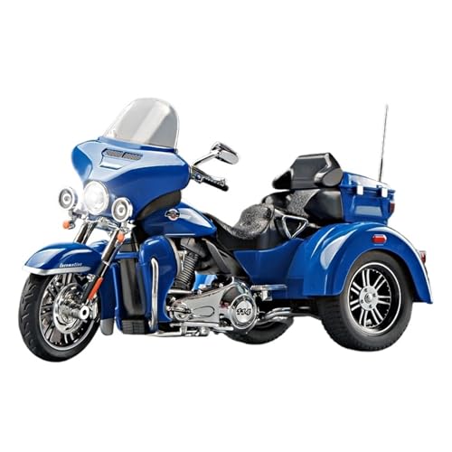 1:9 Motorrad Modell Simulation Legierung Motorrad Dreirad Spielzeug Auto Junge Sammlung Ornamente Exquisite(Blue) von RHUIMEI