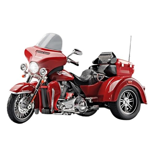 1:9 Motorrad Modell Simulation Legierung Motorrad Dreirad Spielzeug Auto Junge Sammlung Ornamente Exquisite(Red) von RHUIMEI