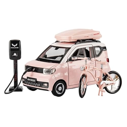 Anwendbar Auf Wuling Hongguang MINI-Fahrzeuge Realistische Legierung, Kleine Automodelle Sammlerstücke Ornamente Mini-Spielzeugautos Geschenke for Jungen Exquisite(Pink) von RHUIMEI