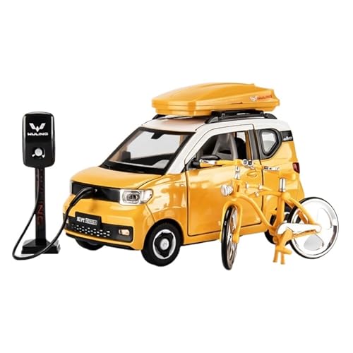 Anwendbar Auf Wuling Hongguang MINI-Fahrzeuge Realistische Legierung, Kleine Automodelle Sammlerstücke Ornamente Mini-Spielzeugautos Geschenke for Jungen Exquisite(Yellow) von RHUIMEI