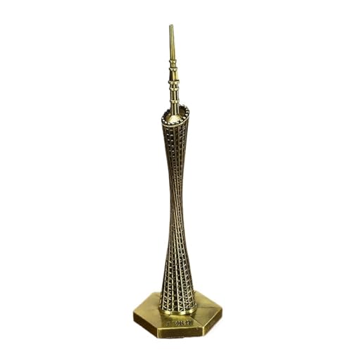 For2024 Neue Canton Tower Souvenirs Kleine Barbaren Taille Modell Zink-Legierung Ornamente Touristenattraktionen Handwerk Exquisite(Bronze) von RHUIMEI