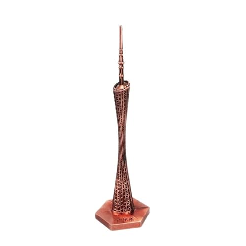 For2024 Neue Canton Tower Souvenirs Kleine Barbaren Taille Modell Zink-Legierung Ornamente Touristenattraktionen Handwerk Exquisite(Copper) von RHUIMEI