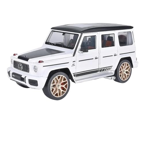 Modell Geländewagen aus Metalldruckguss G63 Night Edition im Maßstab 1:18 (weiß) von RHUIMEI