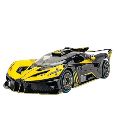 Modell aus Druckguss, für Sportwagen, Peak Bolide, Maßstab 1/24, Gelb Modell aus Druckguss, für Sportwagen, Peak Bolide, Maßstab 1/24, Gelb von RHUIMEI