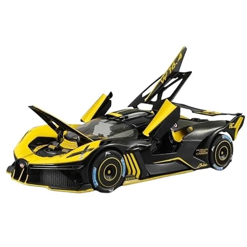1/24 für Bolide Spray Supercar Legierung Modell Sound Und Licht Druckguss Micro Wohnkultur(Yellow) von RHUIMEI