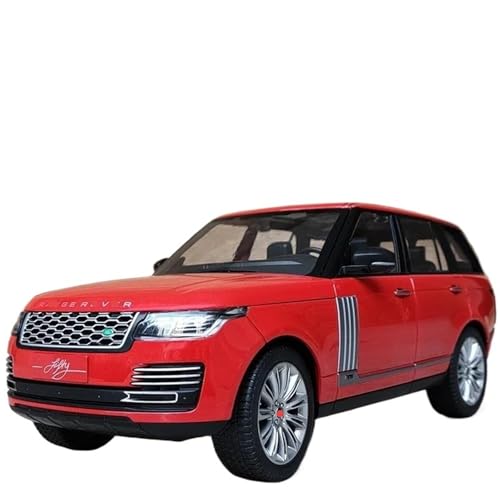 RHUIMEI 1:18 für Range Rover 50. Jahrestag Legierung Auto Modell Sound und Licht Simulation Auto Sammlung Ornamente (rot) von RHUIMEI