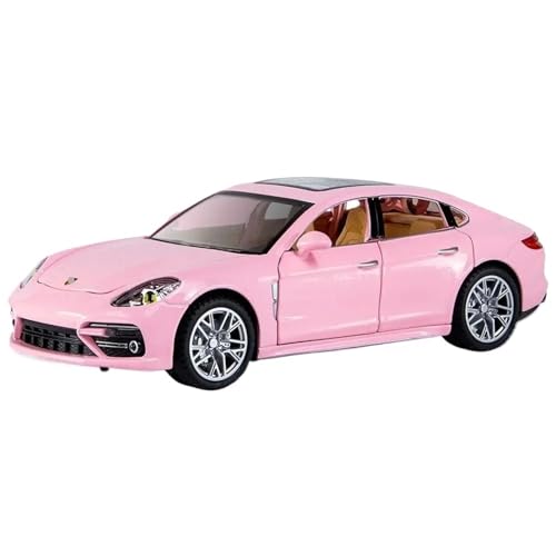 RHUIMEI 1:24 Für Panameras Druckguss, Simulationslegierung, Auto-Modell, akustisches und optisches Metall, Rückziehauto (Rosa) von RHUIMEI