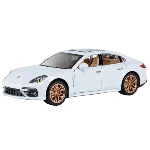 RHUIMEI 1:24 Für Panameras Druckguss, Simulationslegierung, Auto-Modell, akustisches und optisches Metall, Rückziehauto (weiß) von RHUIMEI