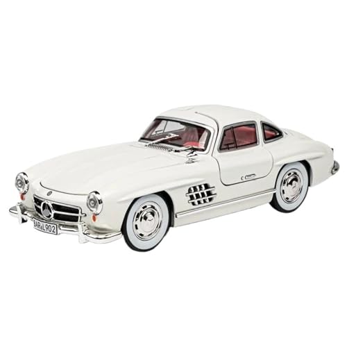 1:24 Für 300SL Oldtimer Legierung Druckguss Auto Modell Home Interior Ornamente(White) von RHUIMEI