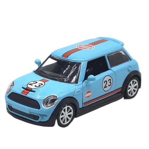 RHUIMEI 1:32 Für Mini 53 Racing Legierung Automodell(Blue) von RHUIMEI
