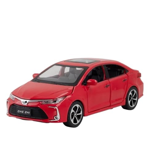 RHUIMEI 1:32 für Corolla-Legierungs-Automodelle (rot) von RHUIMEI