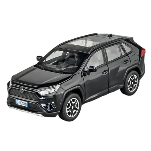 1:32 Für RAV4 Off-Road SUV Legierung Metall Druckguss Auto Modell Exquisite Dekorative Ornamente(Black) von RHUIMEI