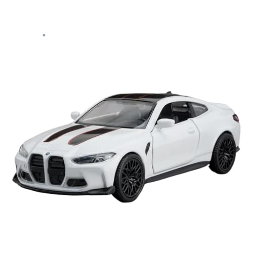 1:36 Für M4 CSL Legierung Automodell(White) von RHUIMEI
