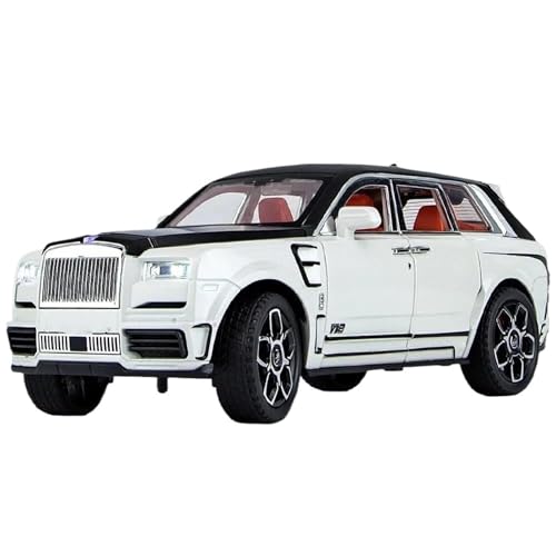 1:24 for Cullinan SUV Druckgusslegierung Automodell Büro Ornamente(White) von RHUIMEI