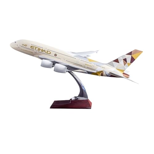 RHUIMEI Flugzeugmodell Airbus A380 Etihad Airways Simulation Airbus Wheeled Light Aircraft Model Passenger Aircraft Collection Ornaments Exquisite RHUIMEI Flugzeugmodell Airbus A380 Etihad Airways Simulation Airbus Wheeled Light Aircraft Model Passenger Aircraft Collection Ornaments Exquisite von RHUIMEI