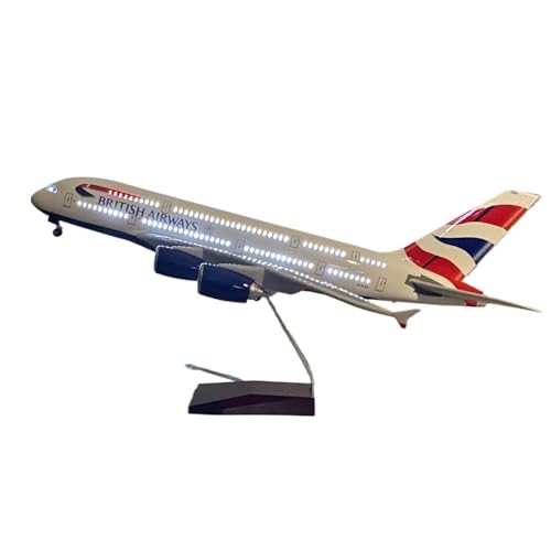 RHUIMEI Für 47 cm große britische Jungfrau Atlantic B747 Flugzeugmodell, Simulation Passagierflugzeug, Modellsammlung, Ornament mit Rädern und Lichtern, exquisit RHUIMEI Für 47 cm große britische Jungfrau Atlantic B747 Flugzeugmodell, Simulation Passagierflugzeug, Modellsammlung, Ornament mit Rädern und Lichtern, exquisit von RHUIMEI