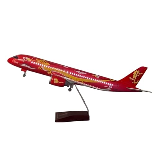 RHUIMEI Für 47 cm großes C919-Flugzeugmodell mit Rädern und Lichtern 2024 Jahr des Drachen Gedenkgemälde, bemalte Simulationsflugzeugmodellsammlung, Ornamente, exquisit RHUIMEI Für 47 cm großes C919-Flugzeugmodell mit Rädern und Lichtern 2024 Jahr des Drachen Gedenkgemälde, bemalte Simulationsflugzeugmodellsammlung, Ornamente, exquisit von RHUIMEI