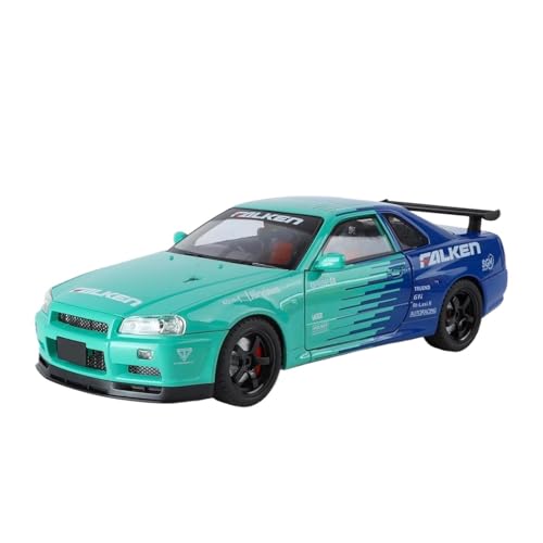 1:18 for GTR Legierung Druckguss Auto Modell Übergroße Sammler Ornamente(Green) von RHUIMEI