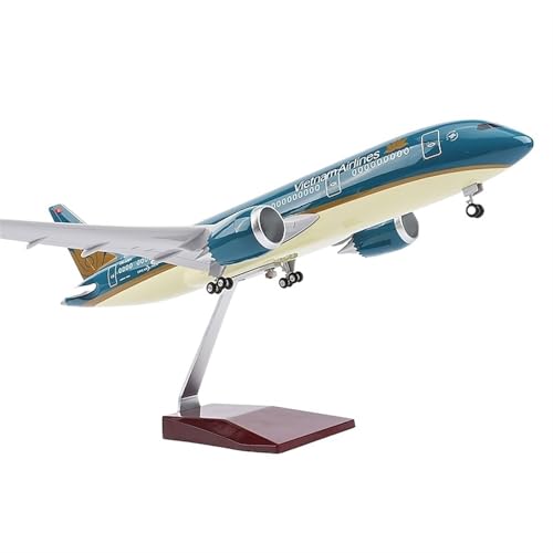 RHUIMEI Simuliertes Vietnam Airlines 787-Flugzeug, Modell-Passagierflugzeug Mit Fahrwerk Und Lichtern, Modellflugzeug-Geschenkornamente Exquisite RHUIMEI Simuliertes Vietnam Airlines 787-Flugzeug, Modell-Passagierflugzeug Mit Fahrwerk Und Lichtern, Modellflugzeug-Geschenkornamente Exquisite von RHUIMEI