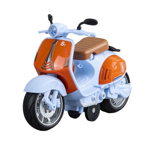 RHUIMEI for 1/10 Sound Und Licht „Zurück for Schaf“ Simulation Legierung Lokomotive Lenkung Schock Motorrad Modell Spielzeug for Kinder for Sammeln Von Ornamenten Exquisite(Blue) von RHUIMEI