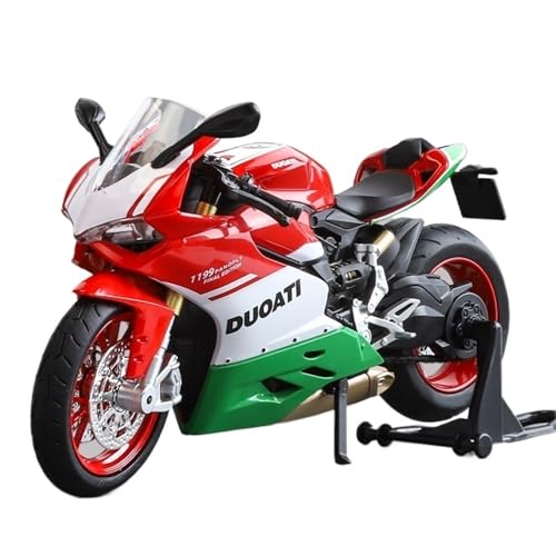 RHUIMEI for 1/12 1199 Sound Und Licht Simulation Legierung Lokomotive Lenkstoß Motorrad Modell Spielzeug Kinder Sammlung Ornamente Exquisite(Green) von RHUIMEI