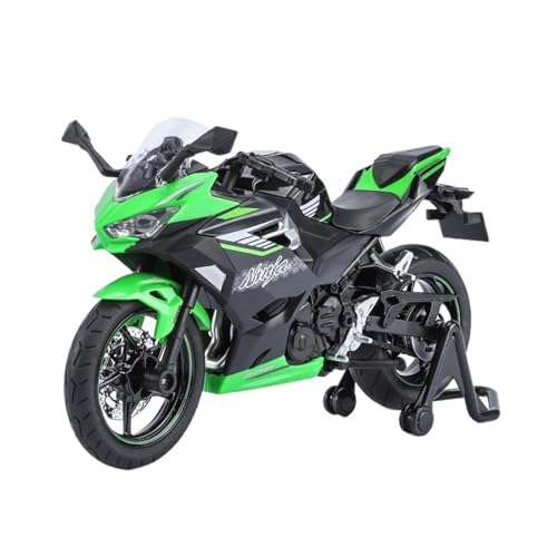 RHUIMEI for 1/12 400 Legierung Motorrad Modell Lenkung Multi-Funktion Kinder Metall Spielzeug Sammlung Ornamente Exquisite(Black) von RHUIMEI