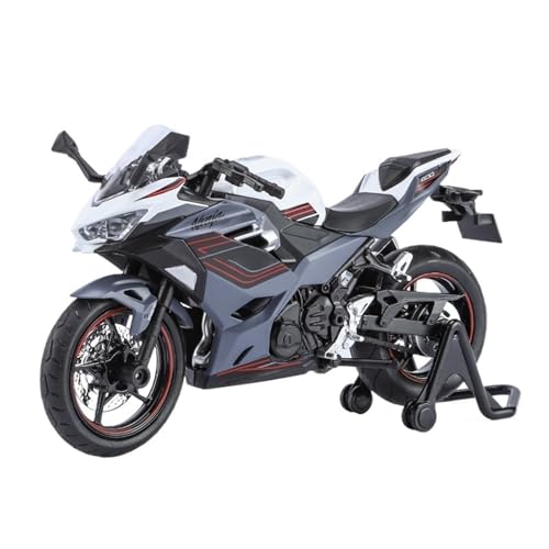 RHUIMEI for 1/12 400 Legierung Motorrad Modell Lenkung Multi-Funktion Kinder Metall Spielzeug Sammlung Ornamente Exquisite(Gray) von RHUIMEI