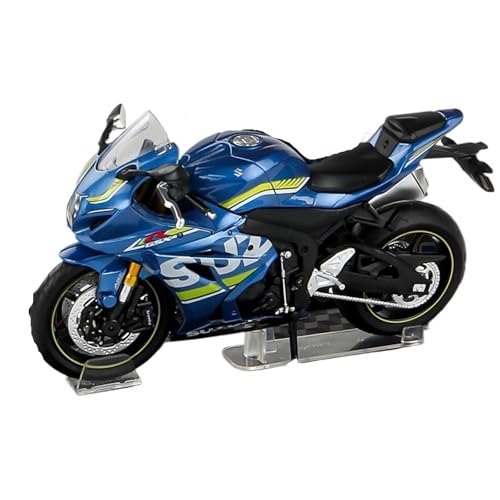 RHUIMEI for 1/12 GSX-R1000 Legierung Motorrad Modell Lenkung Multi-Funktion Kinder Metall Spielzeug Sammlung Ornamente Exquisite(Blue) von RHUIMEI