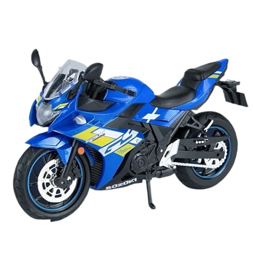 RHUIMEI for 1/12 GSX250 Simulation Legierung Motorrad Lenkung Schock Motorrad Modell Spielzeug for Kinder Zu Sammeln Ornament Exquisite(Blue) von RHUIMEI
