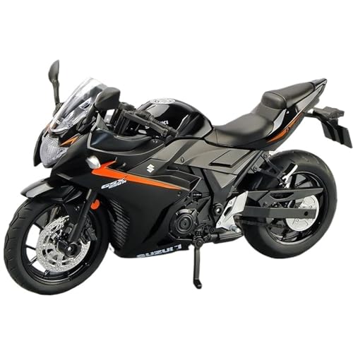RHUIMEI for 1/12 GSX250R Legierung Motorrad Modell Lenkung Multi-Funktion Kinder Metall Spielzeug Sammlung Ornamente Exquisite(Black) von RHUIMEI