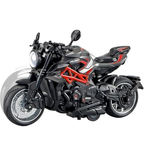 RHUIMEI for 1/12 Gusta Legierung Motorrad Modell Lenkung Multi-Funktion Kinder Metall Spielzeug Sammlung Ornamente Exquisite(Red) von RHUIMEI