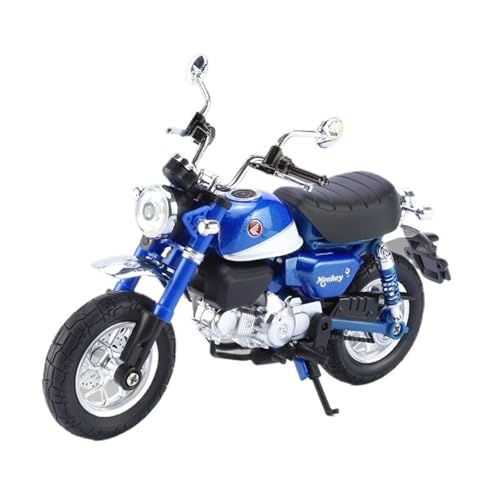 RHUIMEI for 1/12 Kleine AFFE Legierung Motorrad Modell Lenkung Multi-Funktion Kinder Metall Spielzeug Sammlung Ornamente Exquisite(Blue) von RHUIMEI